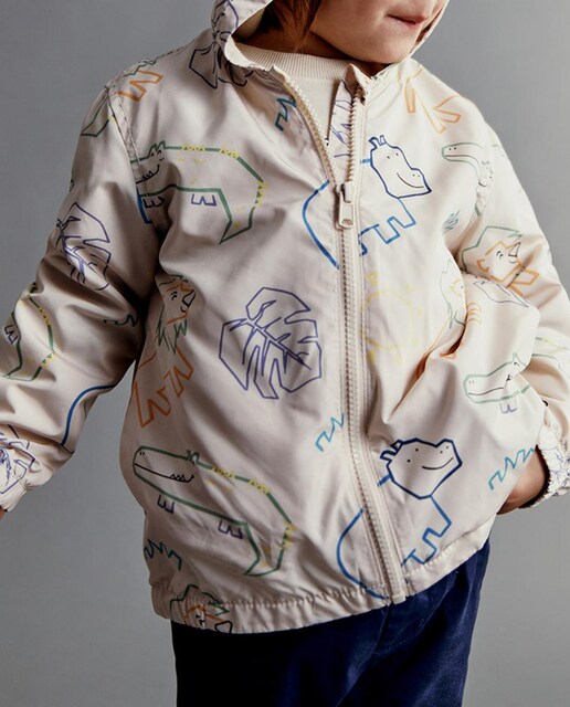 Imagen 0 de Chubasquero estampado capucha