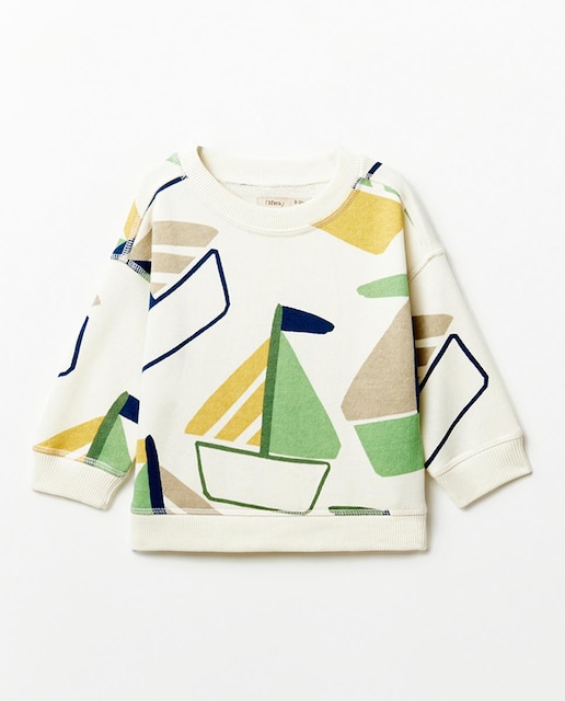 Imagen 0 de Sudadera estampado barcos