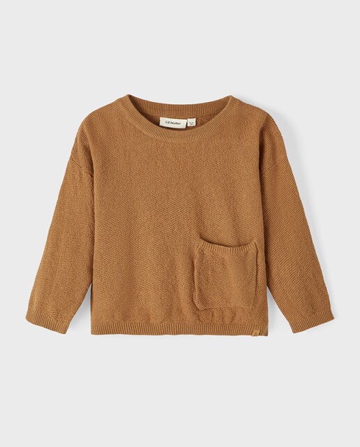 Imagen 0 de Jersey de niño de punto fino con detalle bolsillo