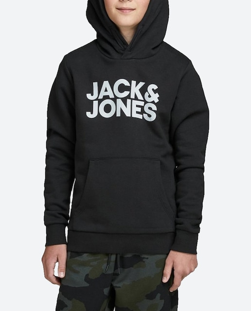 Imagen 0 de Sudadera de niño en negro con capucha