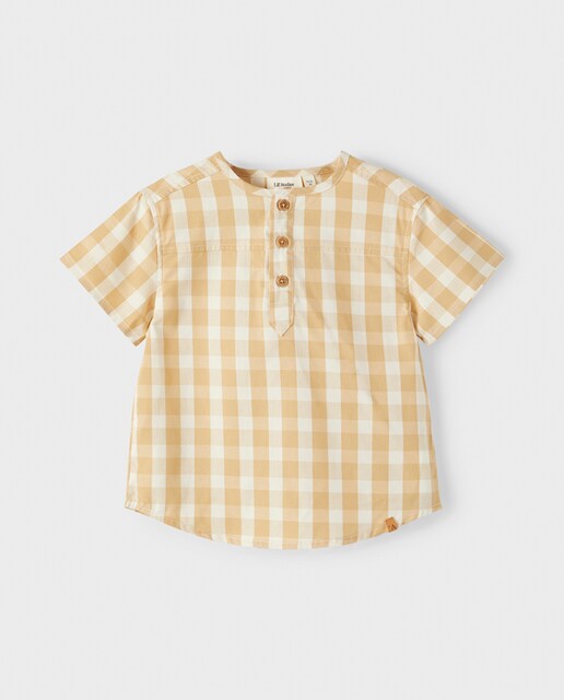 Imagen 0 de Camisa de niño manga corta cuadros vichy