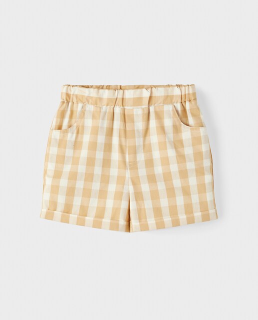 Imagen 0 de Pantalón corto de niño estilo bermuda con cuadros vichy