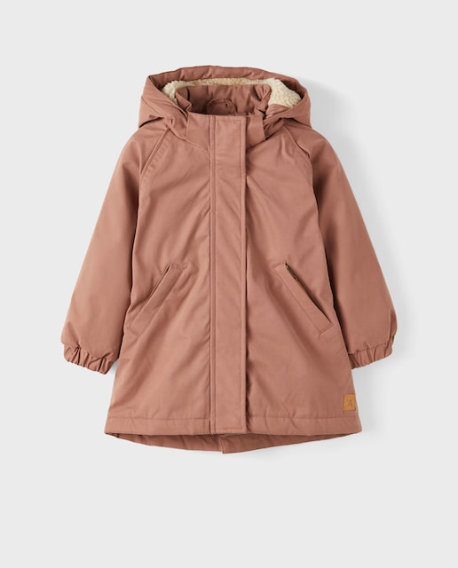 Imagen 0 de Abrigo de niña con capucha.