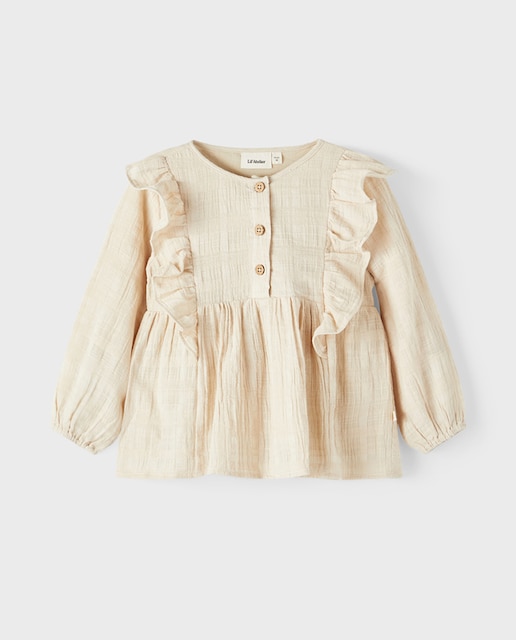 Imagen 0 de Blusa de niña de manga larga con volantes