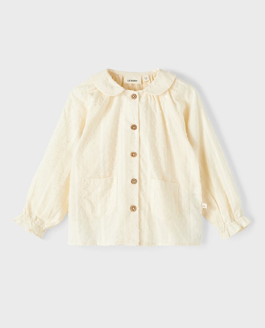 Imagen 0 de Blusa de niña de manga larga con detalle volantes