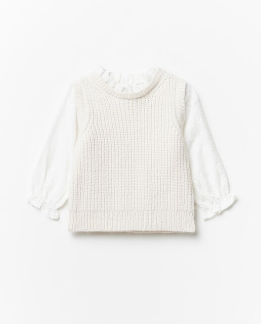 Imagen 0 de Chaleco tricot combinado
