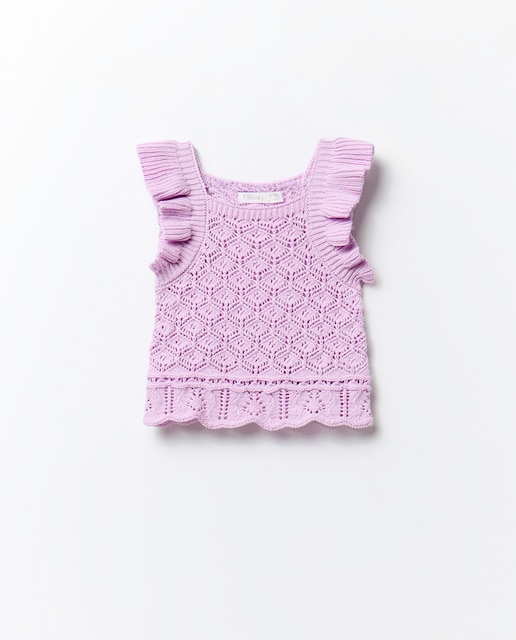 Imagen 0 de Top tricot calado