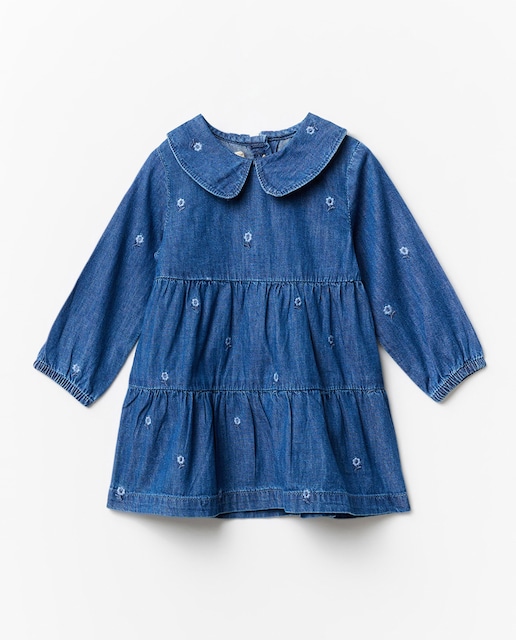 Imagen 0 de Vestido chambrai bordado