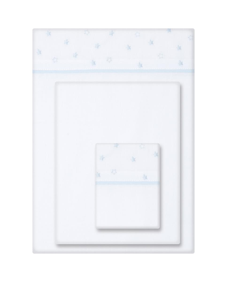 Imagen 0 de Juego de sábanas Cotton Juice Baby Home Clásico 3 piezas bordado estrellas (disponible en varias medidas)