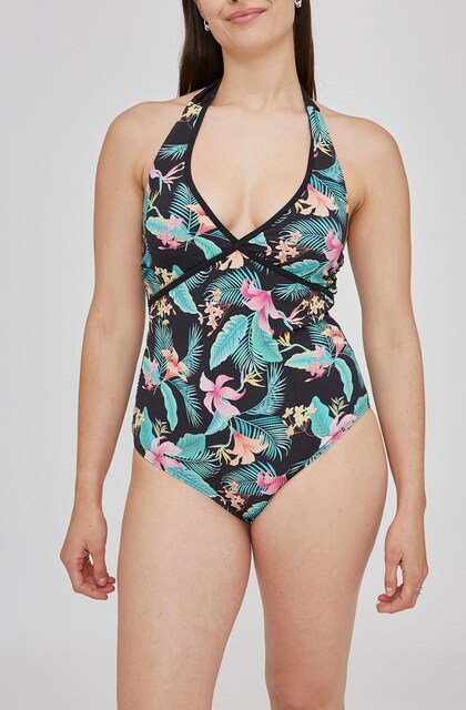 Imagen 0 de Bañador de mujer estampado con tirantes multiposiciones