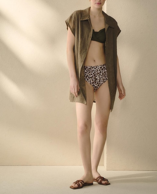 Imagen 0 de Camisola mujer beachwear de algodón con botones