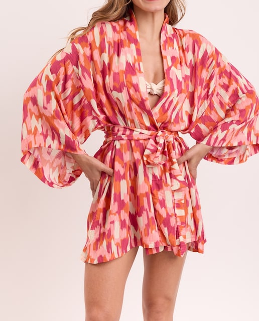 Imagen 0 de Kimono de mujer con cinturón y mangas amplias