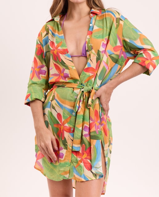 Imagen 0 de Camisero de mujer estampado y largo