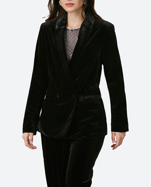 Imagen 0 de Blazer de traje terciopelo de mujer