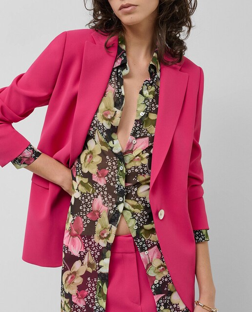 Imagen 0 de Blazer de mujer un botón crepé