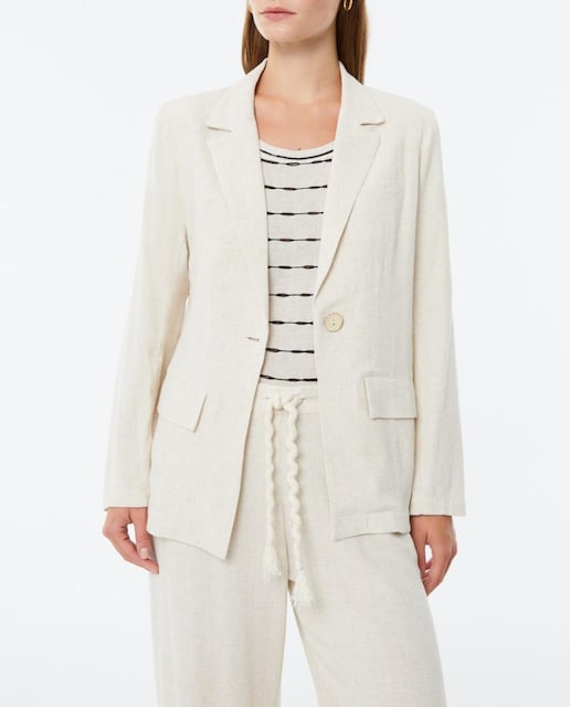 Imagen 0 de Blazer fluido de mujer sin forrar con solapa y bolsillos