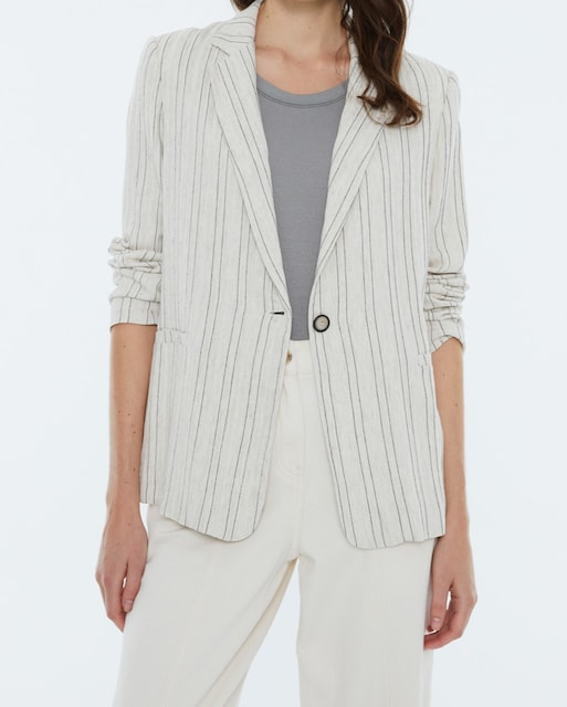 Imagen 0 de Blazer de mujer estampado rayas. Forrada.