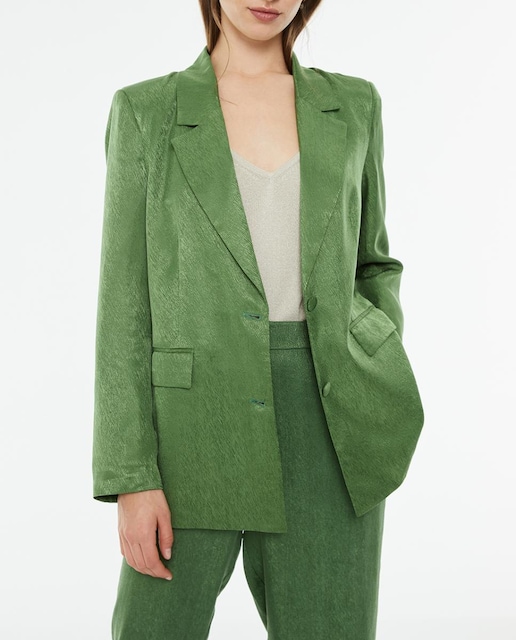 Imagen 0 de Americana de mujer recta jaquard con cierre botones delanteros