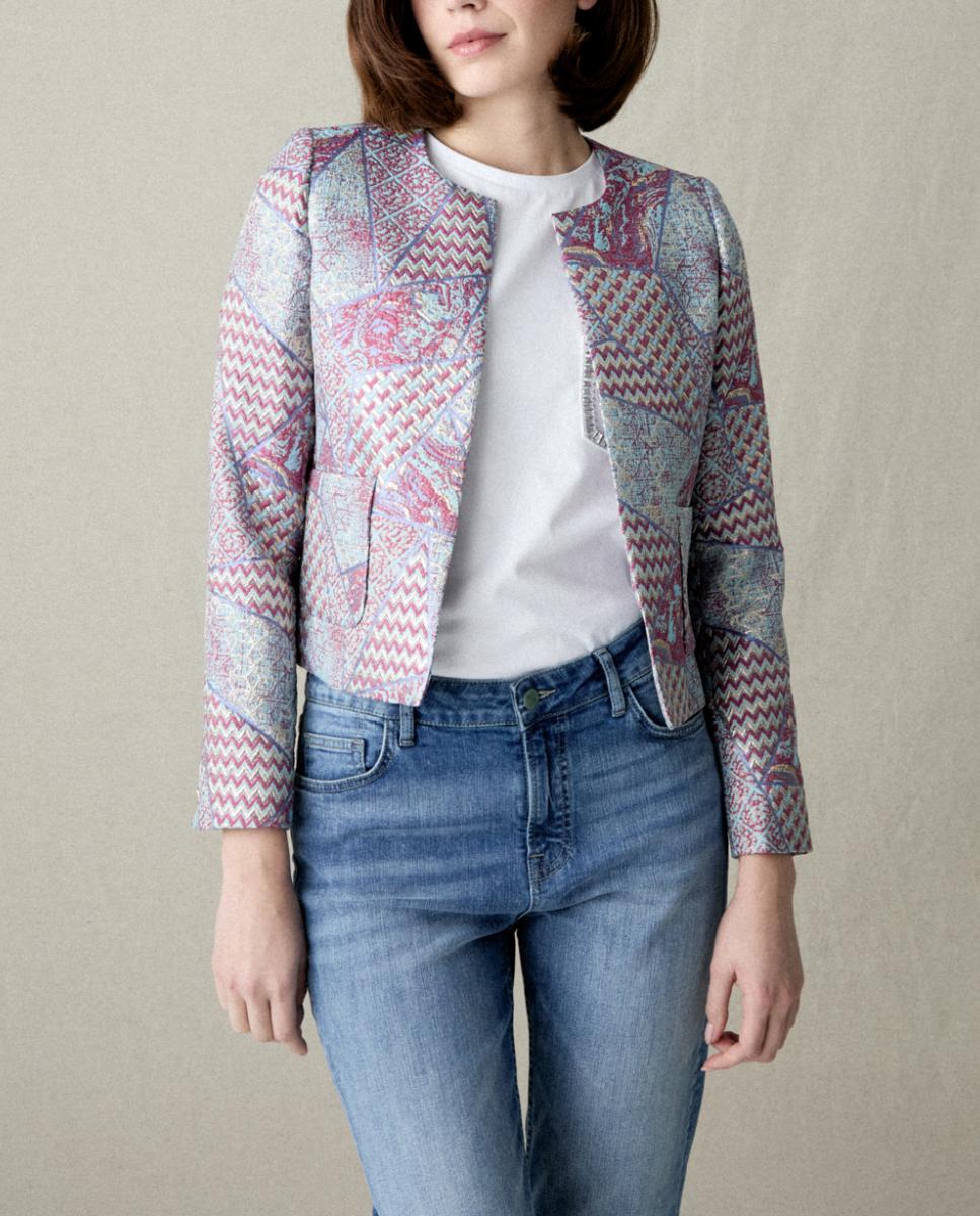 Imagen 0 de Chaqueta jaquard con plata