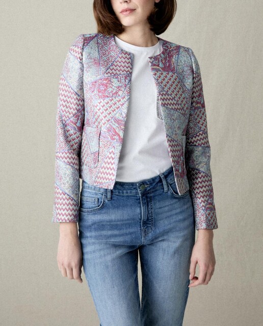 Imagen 0 de Chaqueta jaquard con plata