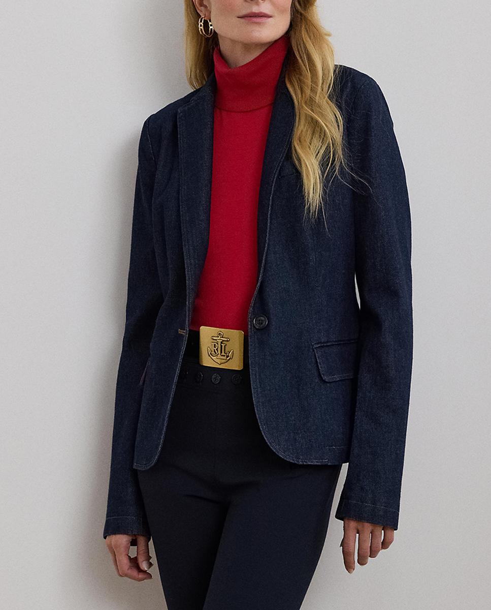 Imagen 0 de Blazer de mujer de algodón con cierre de botón