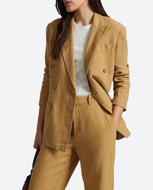 Imagen 0 de Blazer de mujer de lino con doble botonadura