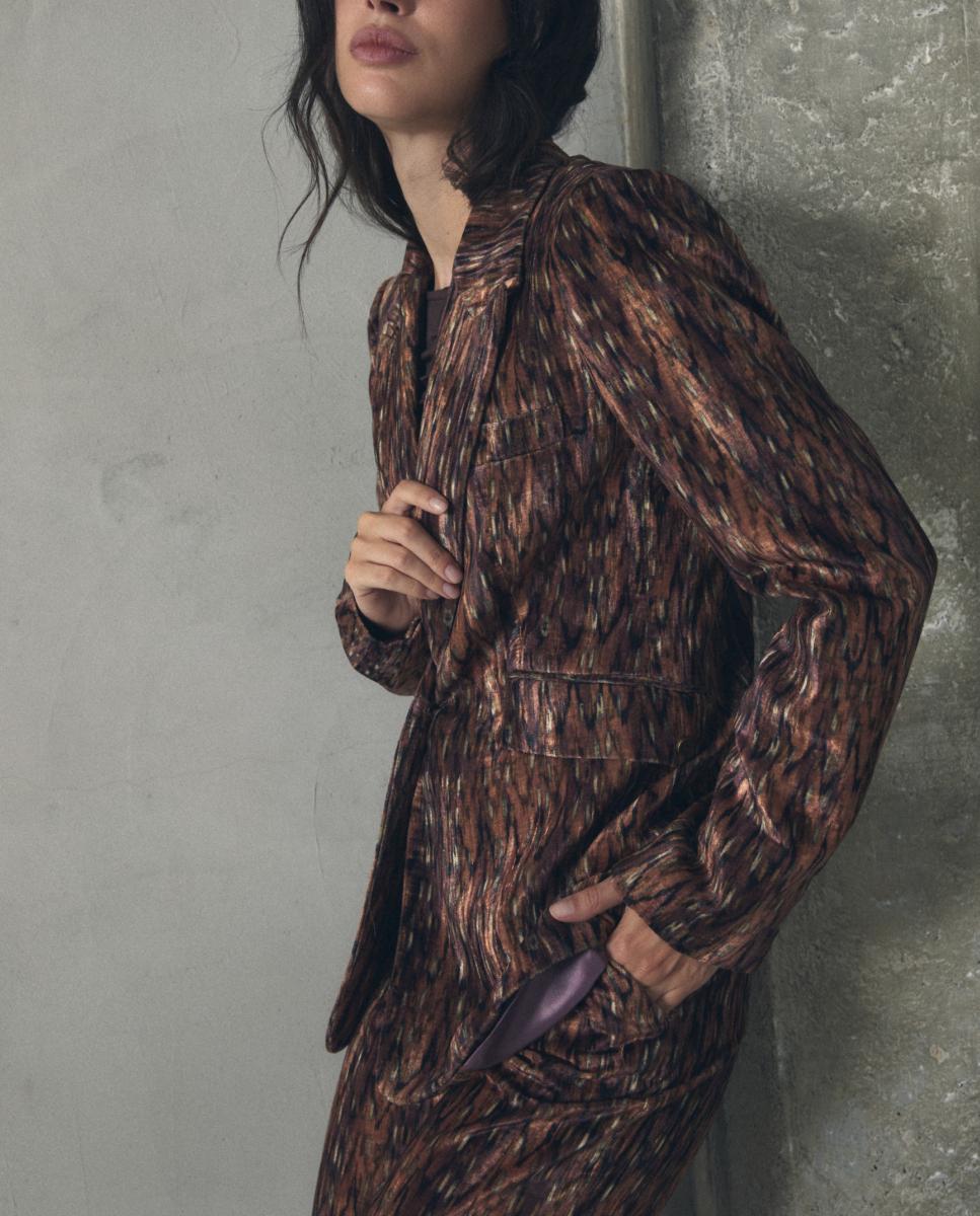 Imagen 0 de Chaqueta terciopelo estampada