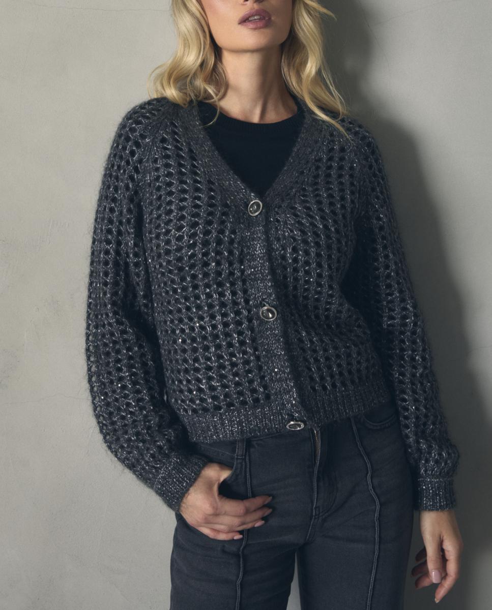 Imagen 0 de Chaqueta de mujer punto calada