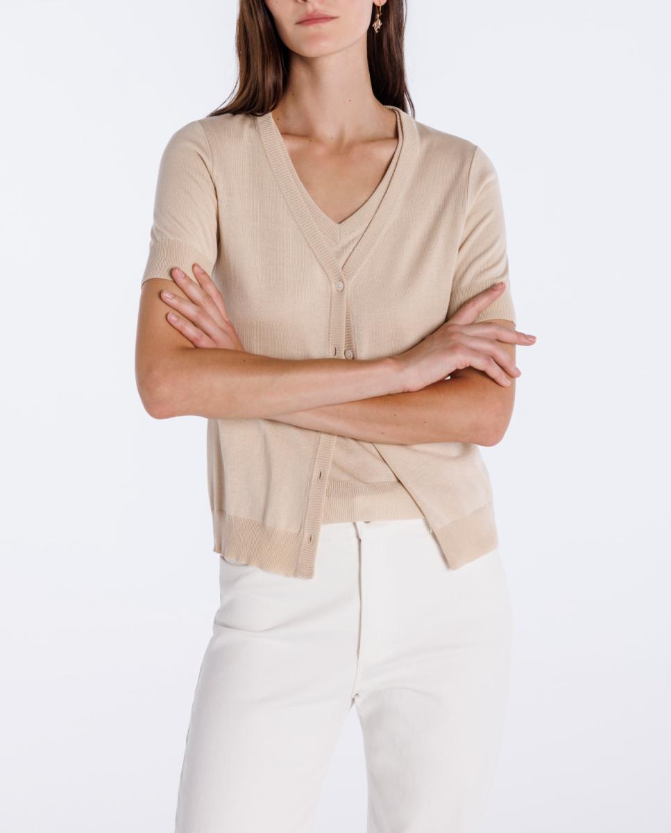 Imagen 0 de Chaqueta punto de mujer, manga codo