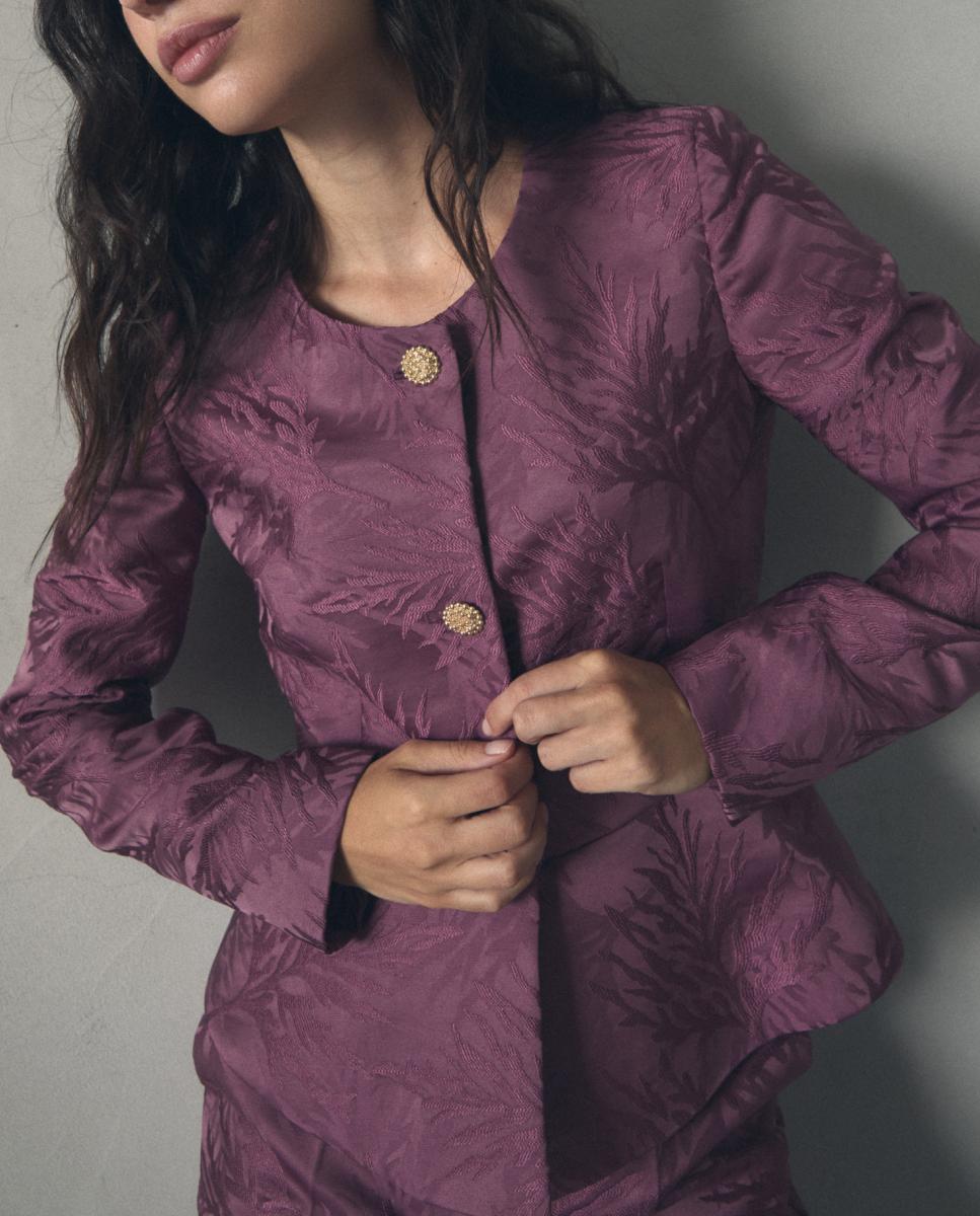 Imagen 0 de Chaqueta de mujer peplum jackard