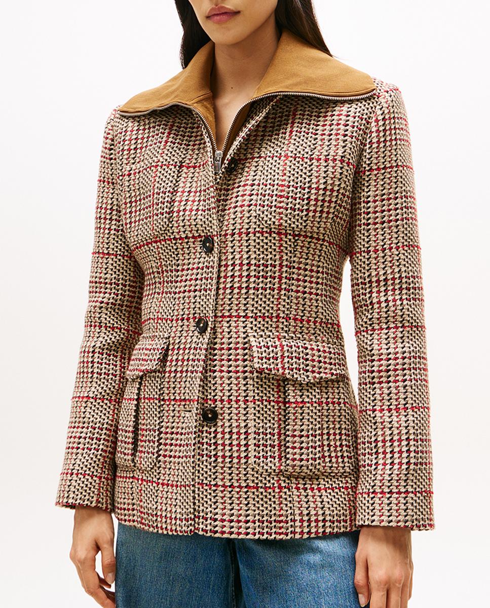 Imagen 0 de Chaqueta blazer de mujer de pata de gallo