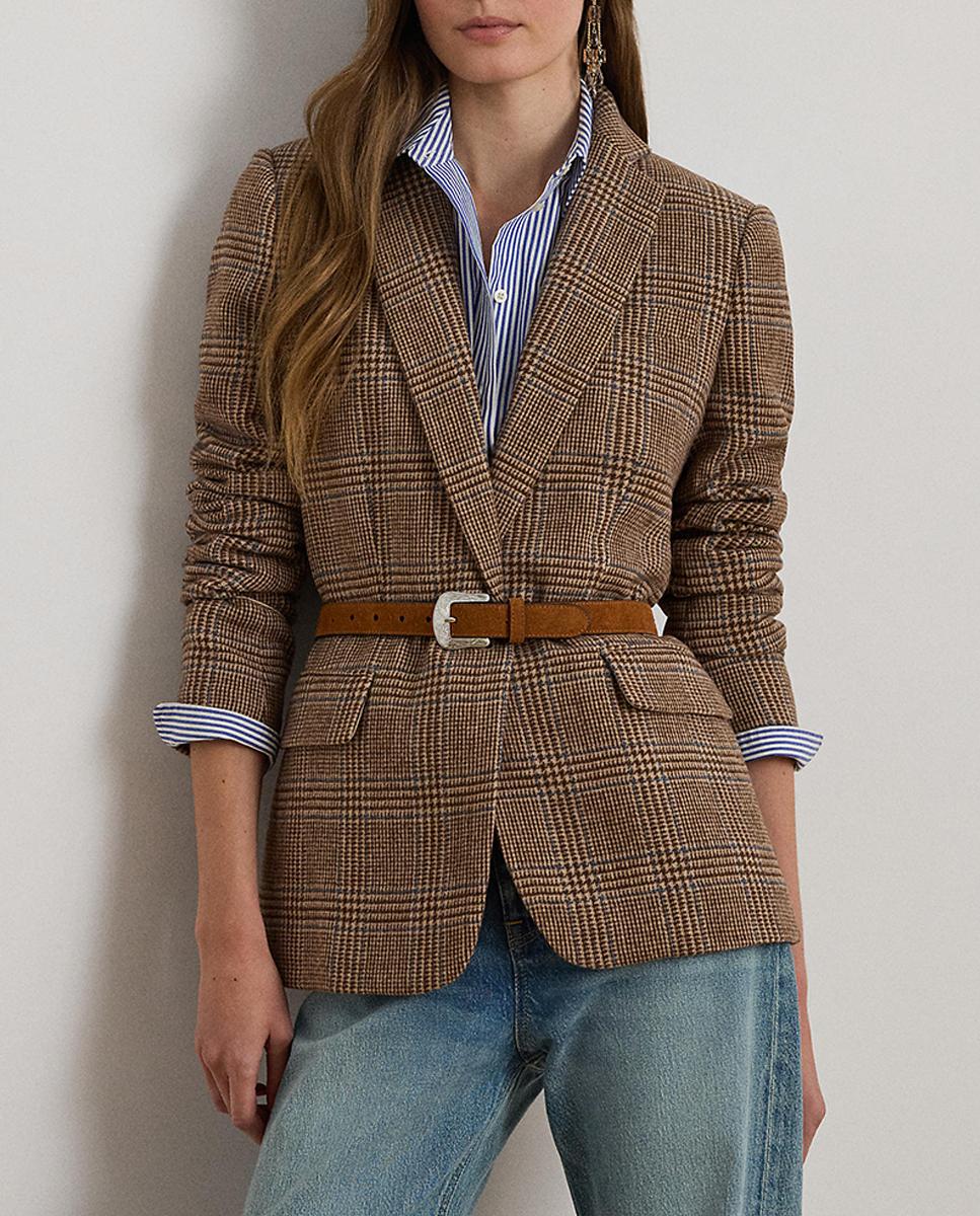 Imagen 0 de Blazer de mujer de sarga con lana con estampado