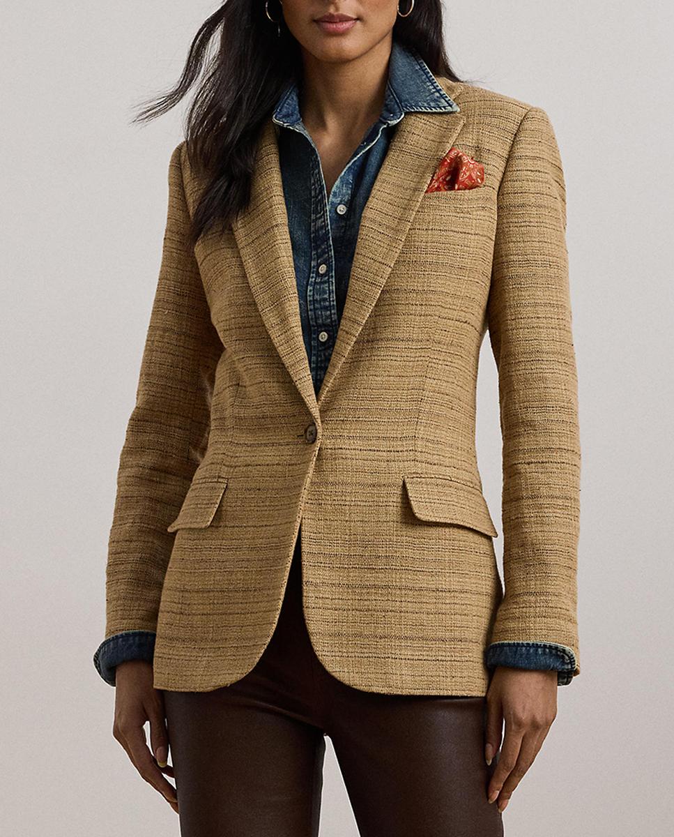 Imagen 0 de Blazer de mujer con botonadura simple y bolsillos de solapa