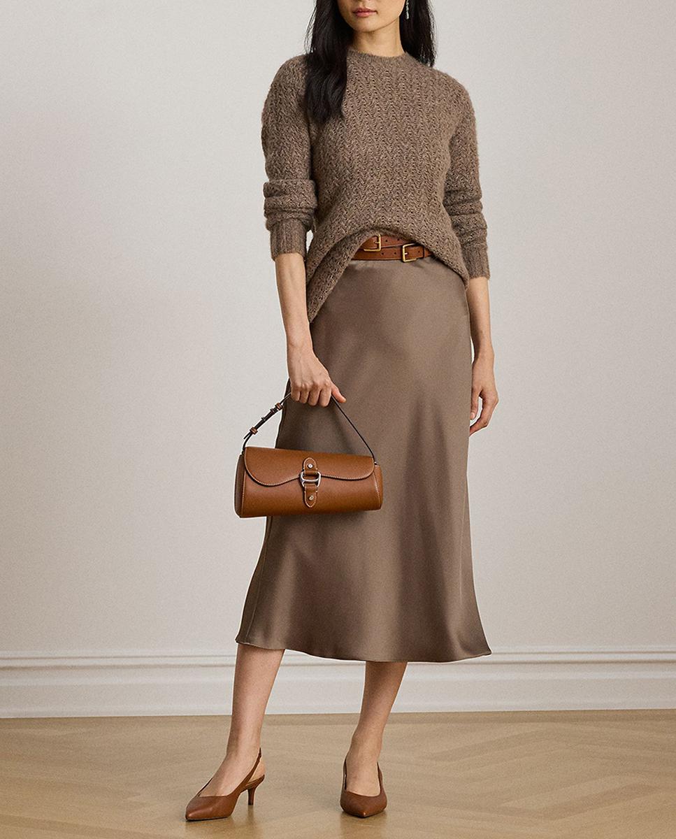 Imagen 0 de Falda midi con ligero volante