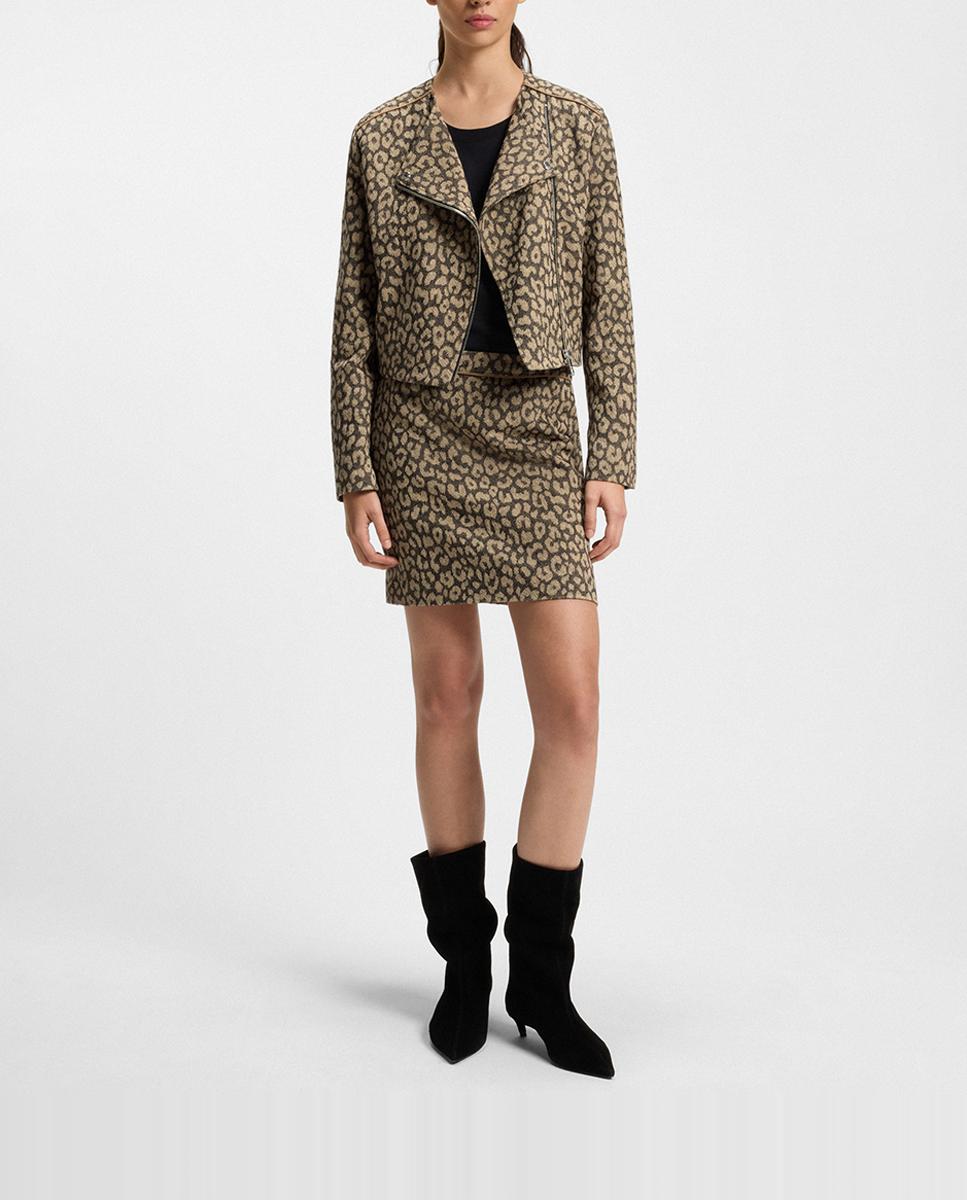Imagen 0 de Falda corta en jacquard