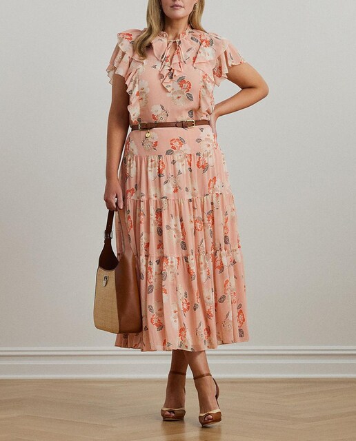 Imagen 0 de Blusa de mujer talla grande con estampado floral