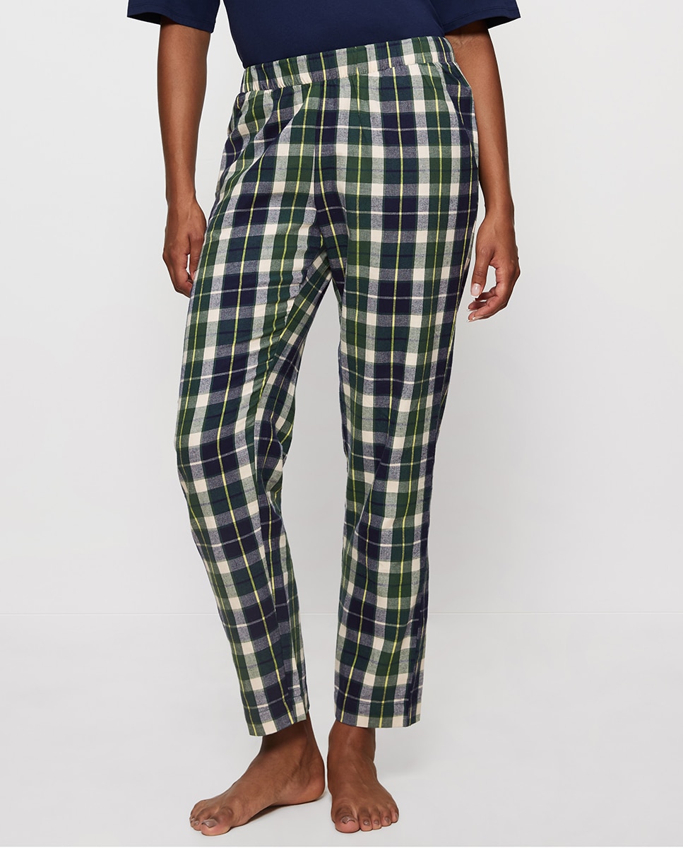 Imagen 0 de Pantalón de franela a cuadros de algodón orgánico