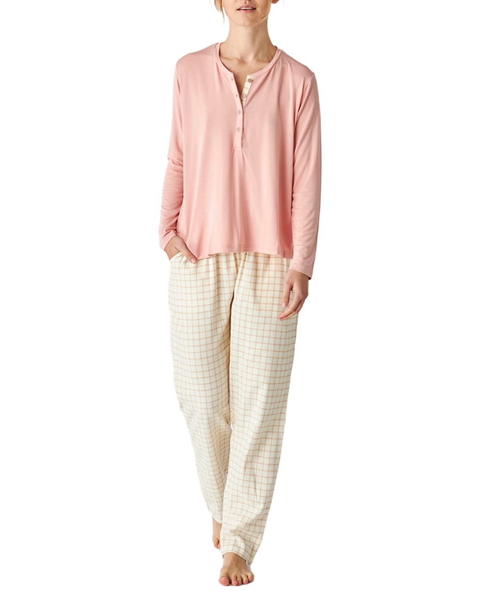 Imagen 0 de Pijama señora cuadros combinado
