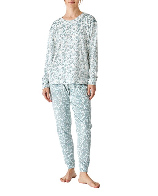 Imagen 0 de Pijama señora terciopelo estampado