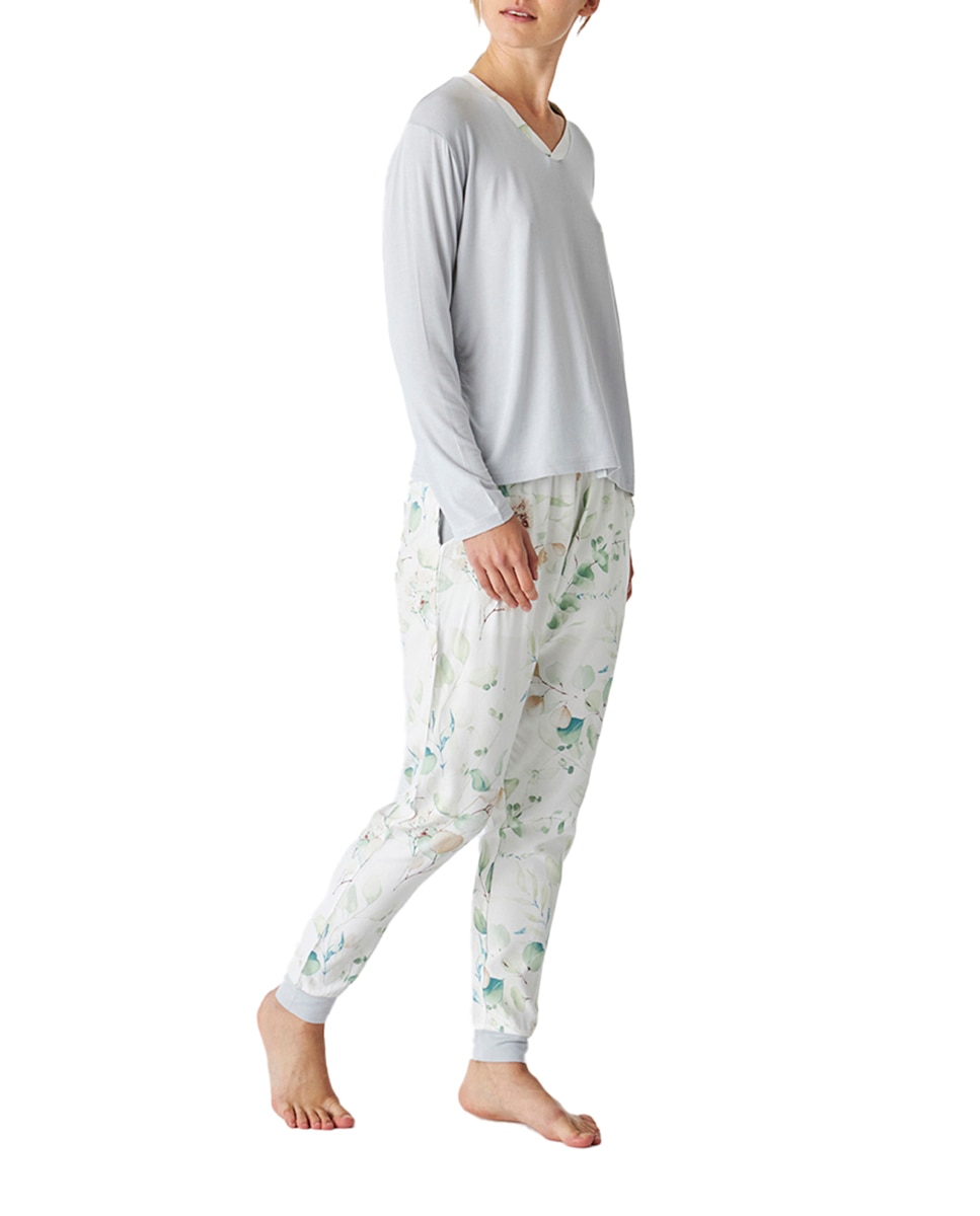 Imagen 0 de Pijama manga larga cuello en pico JJBEP1101 mujer