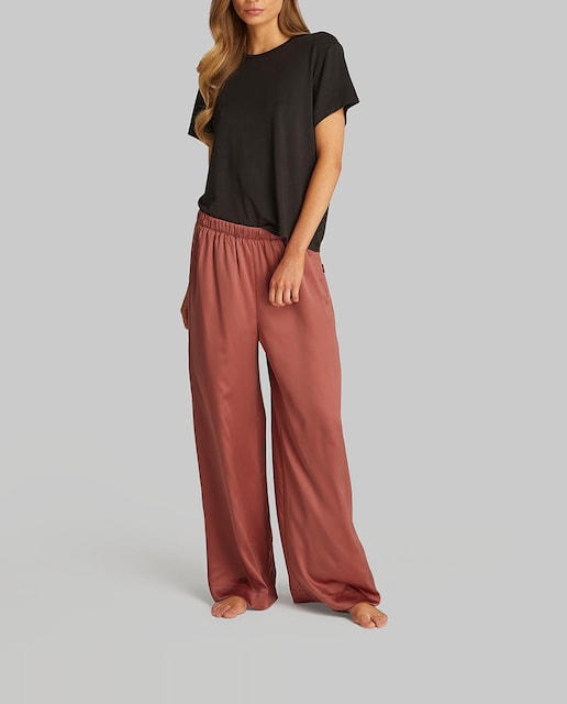 Imagen 0 de Pantalón ancho de pijama SATIN SHEEN