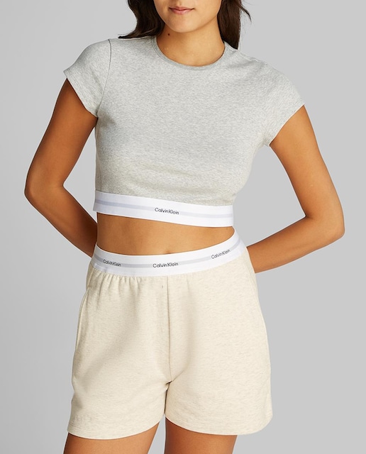 Imagen 0 de Cropped top COTTON STRETCH RIB