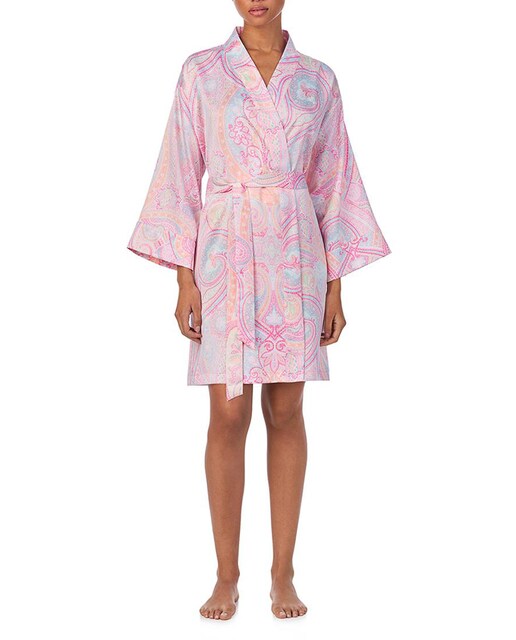 Imagen 0 de Bata de mujer corta de poliéster satinado