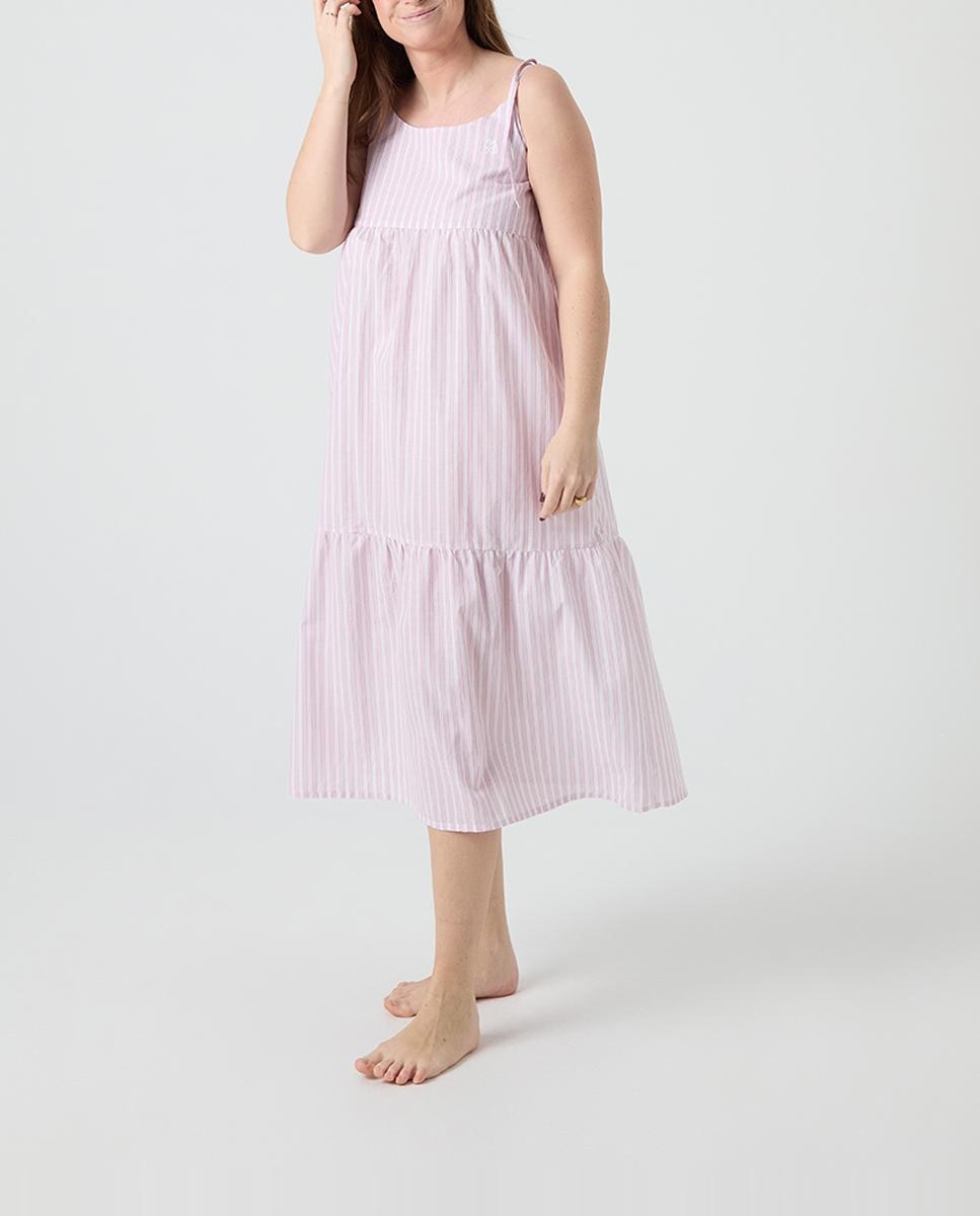 Imagen 0 de Camisón de tela con tirantes
