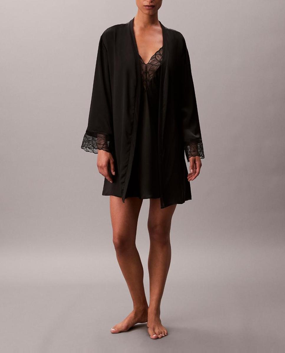 Imagen 0 de Bata corta mujer CK BLACK FLORAL LACE