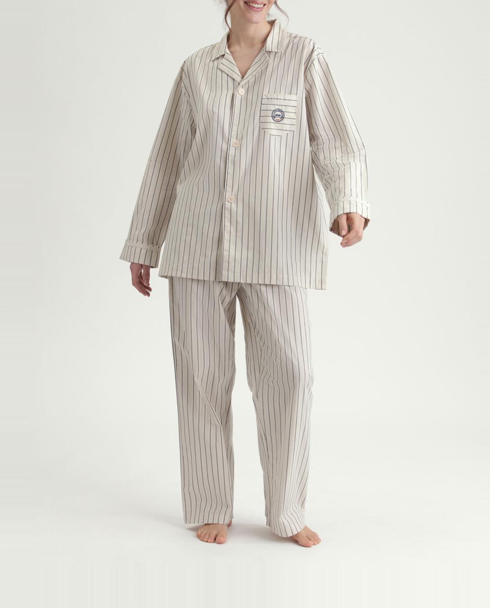 Imagen 0 de Pijama completo unisex de rayas
