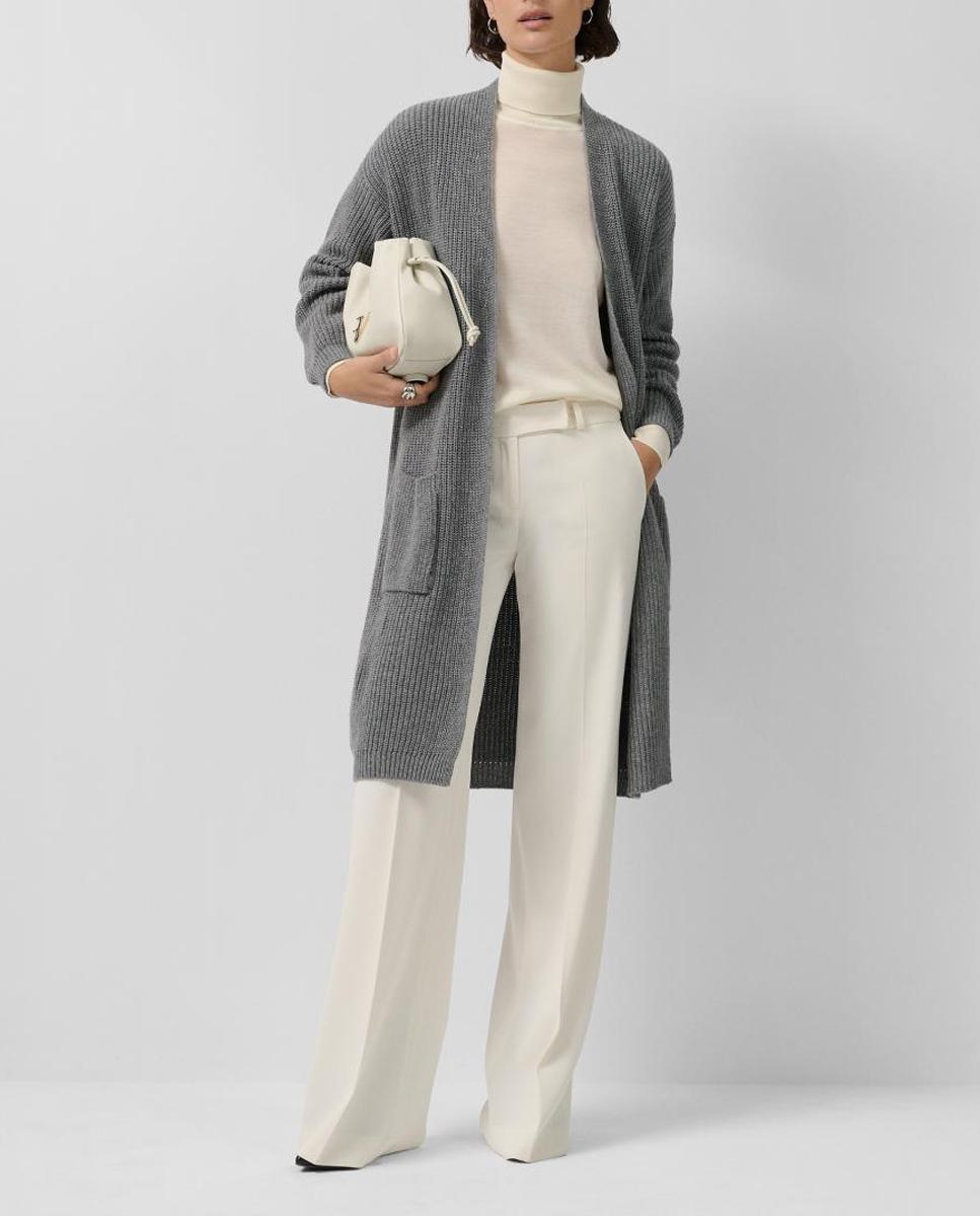 Imagen 0 de Chaqueta de mujer larga punto grueso