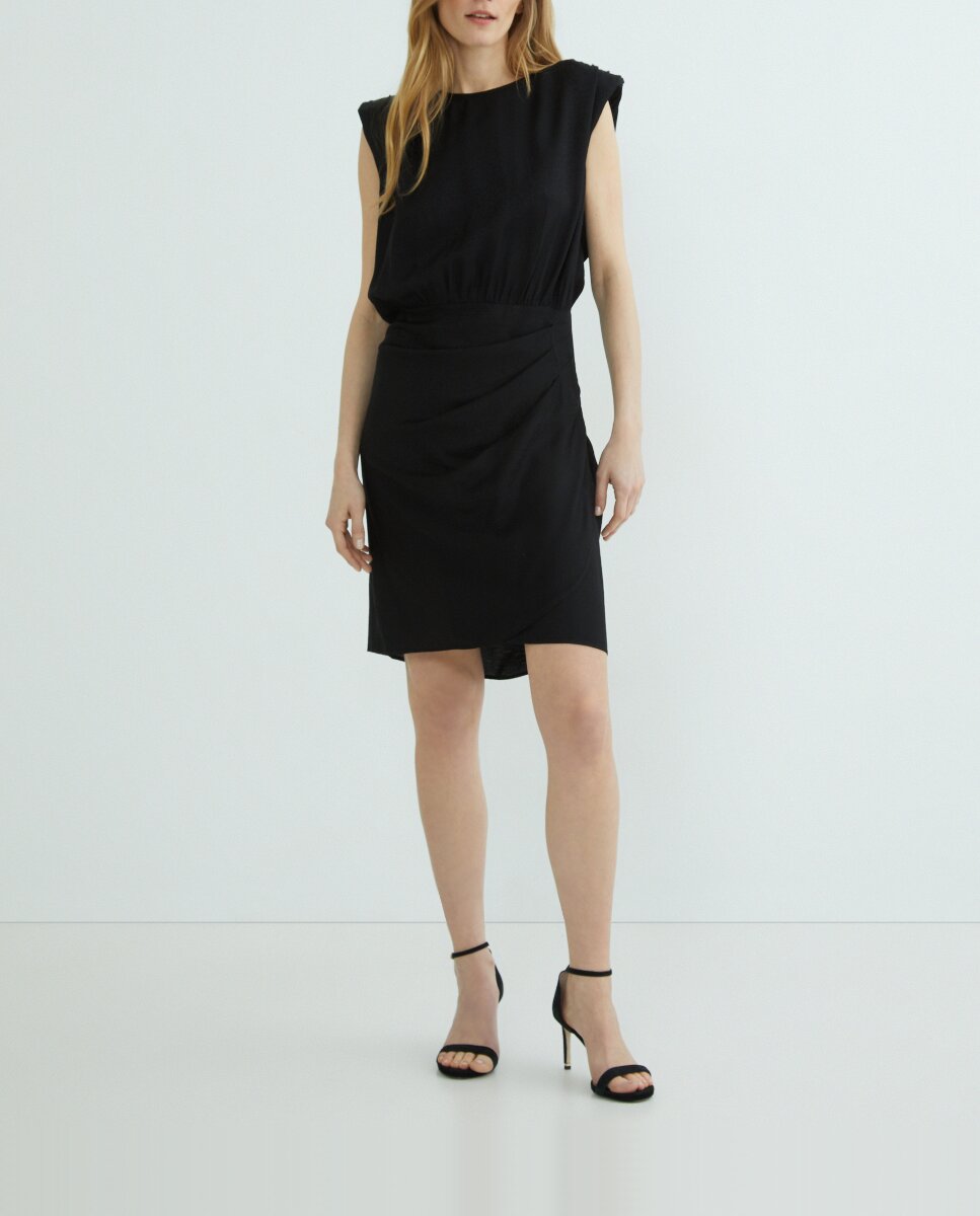 Imagen 0 de Vestido drapeado sin mangas