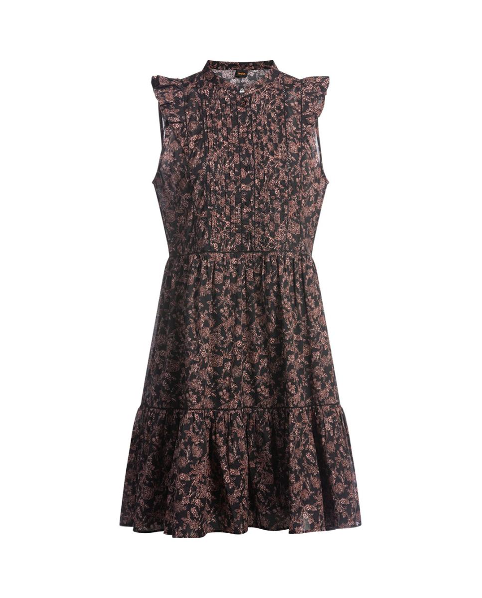Imagen 0 de Vestido corto con detalle de pliegues