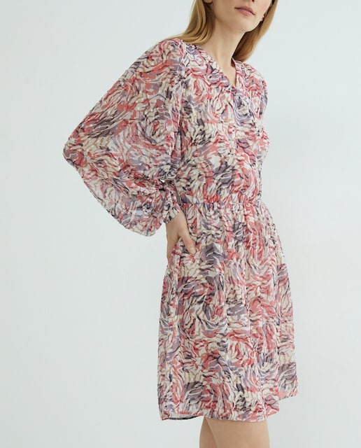 Imagen 0 de Vestido manga larga escote pico